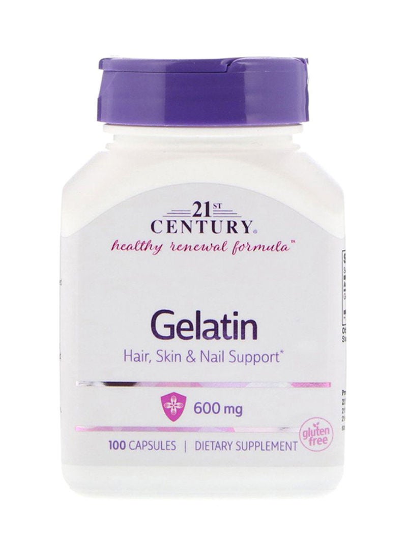 القرن الحادي والعشرون مكمل غذائي بالجيلاتين بتركيز 600 ملجم - 100 كبسولة - Image 1